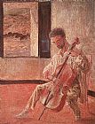 Salvador Dali The Cellist Ricardo Pichot painting
